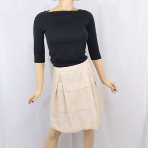 3/$15 J Crew cream cotton Gateau skirt